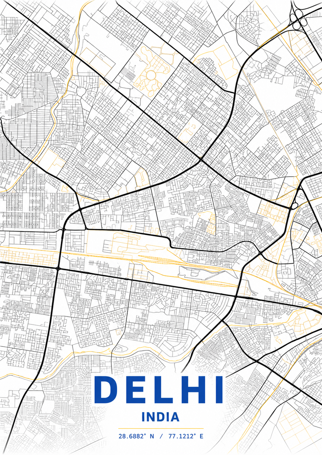 Delhi network map